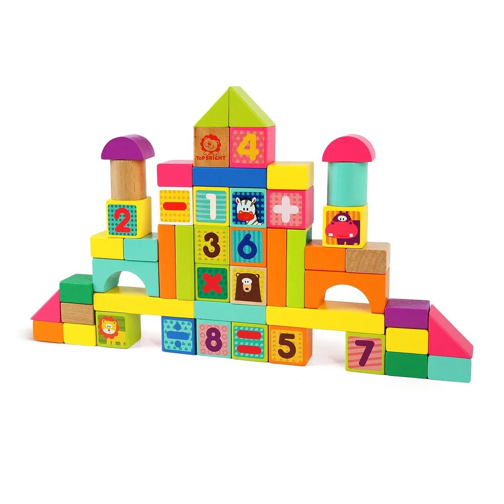 Wooden Multicolor Interactive Blocks