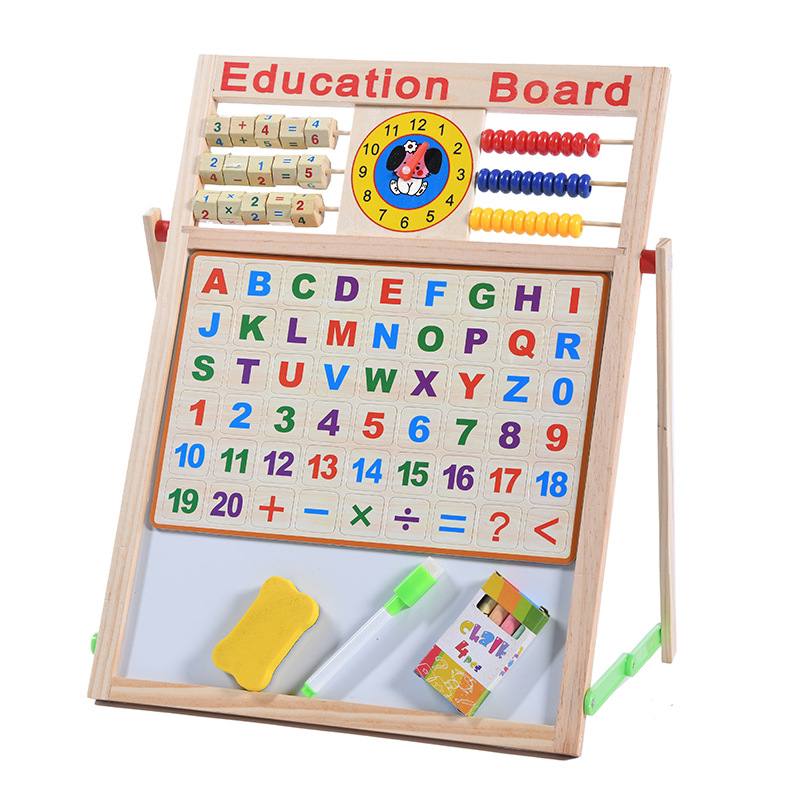 Wooden Magnetic Double Sided Writing & Drawing Board