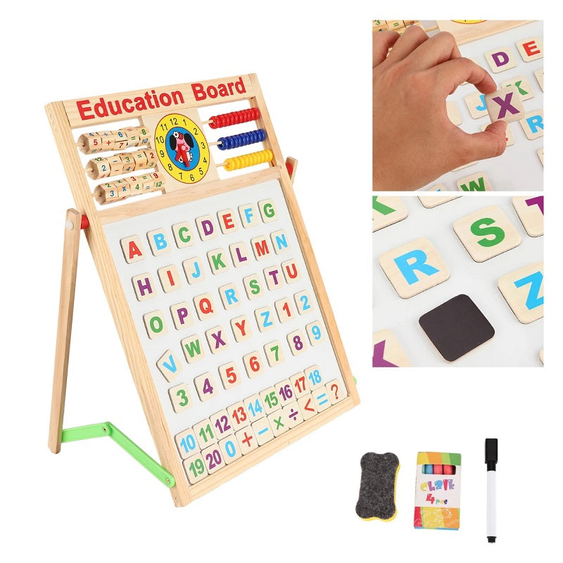 Wooden Magnetic Double Sided Writing & Drawing Board