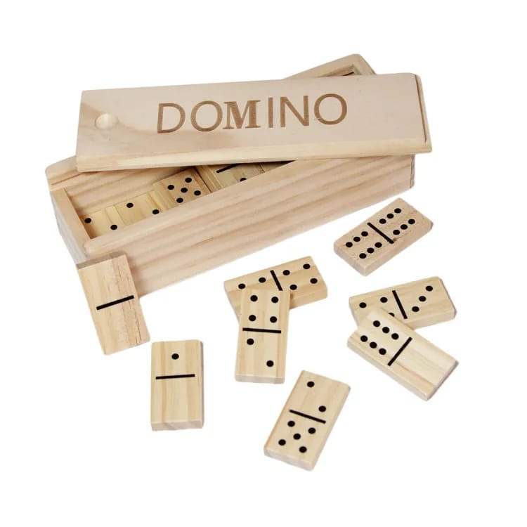 Wooden Dominoes Game 28 Pcs Set