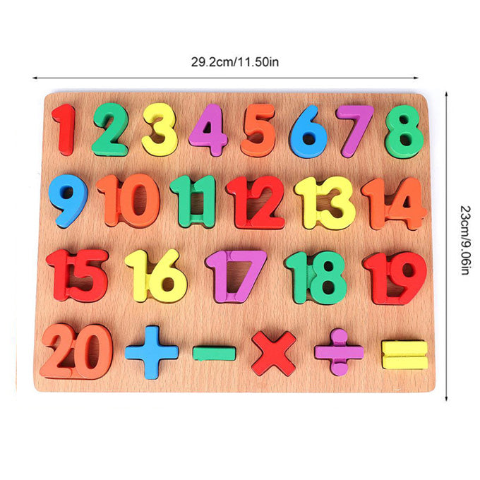 Wooden 3d Colorful Alphabets,Numbers & Shapes Sorting Boards