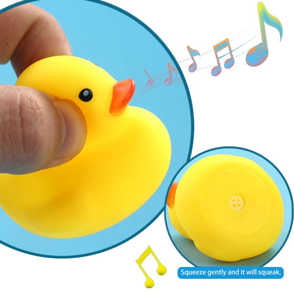 Rubber Duck Squeak & Float Set of 8 pcs