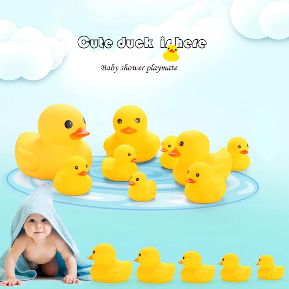 Rubber Duck Squeak & Float Set of 8 pcs