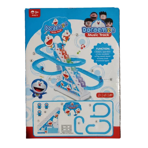 Doraemon Electric Climbing Stairs Track Set Toy