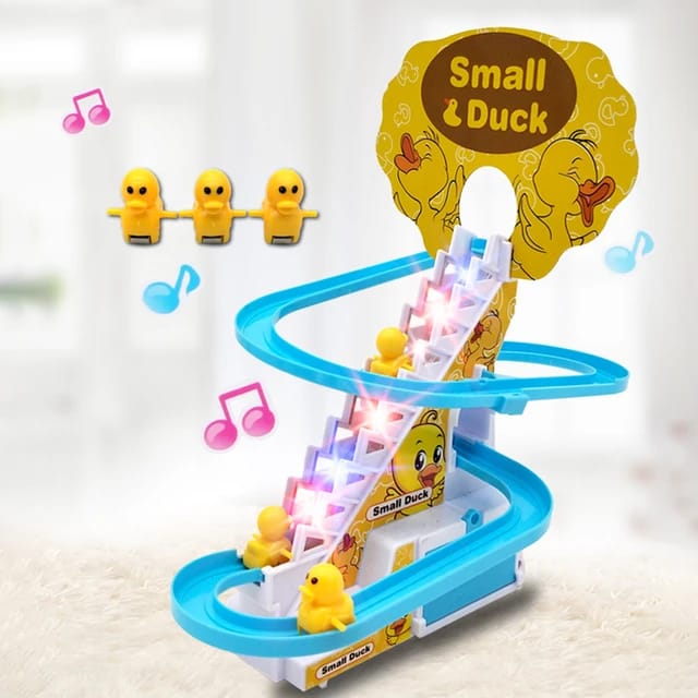 Duck Musical Climbing Stairs Funny Track Slide