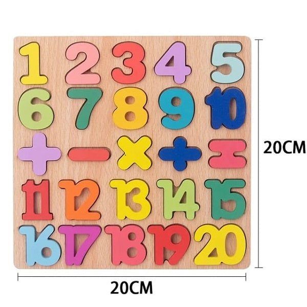 Wooden Alphabets & Numbers Sorting Boards