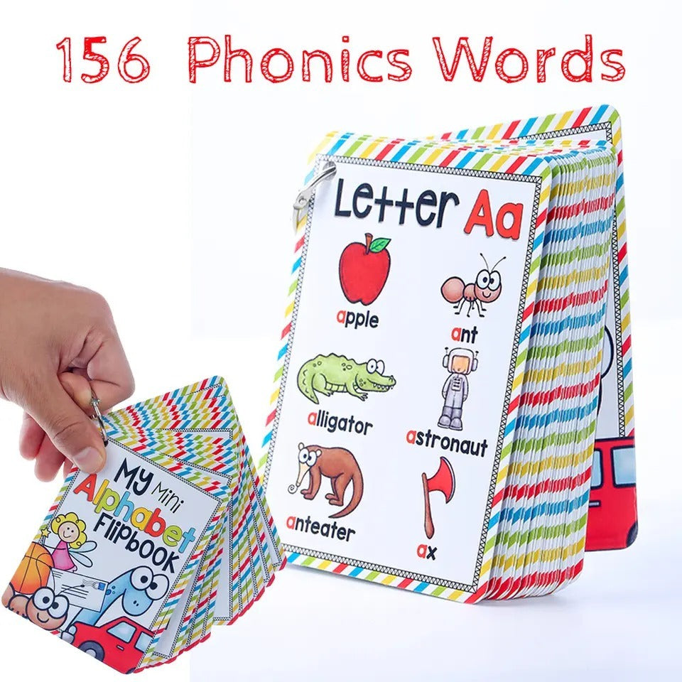 Mini Alphabet Flipbook with Phonics Words