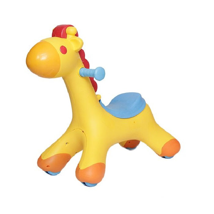 Kids 2in1 Rocking Ride On Fun Play Giraffe With Melody Music & Lights