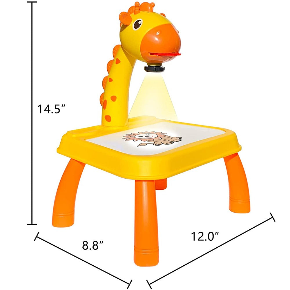 Giraffe Painting & Drawing Projector Table With 24 Patterns