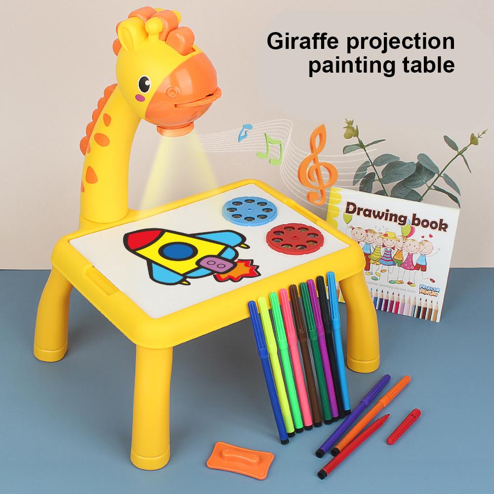 Giraffe Painting & Drawing Projector Table With 24 Patterns