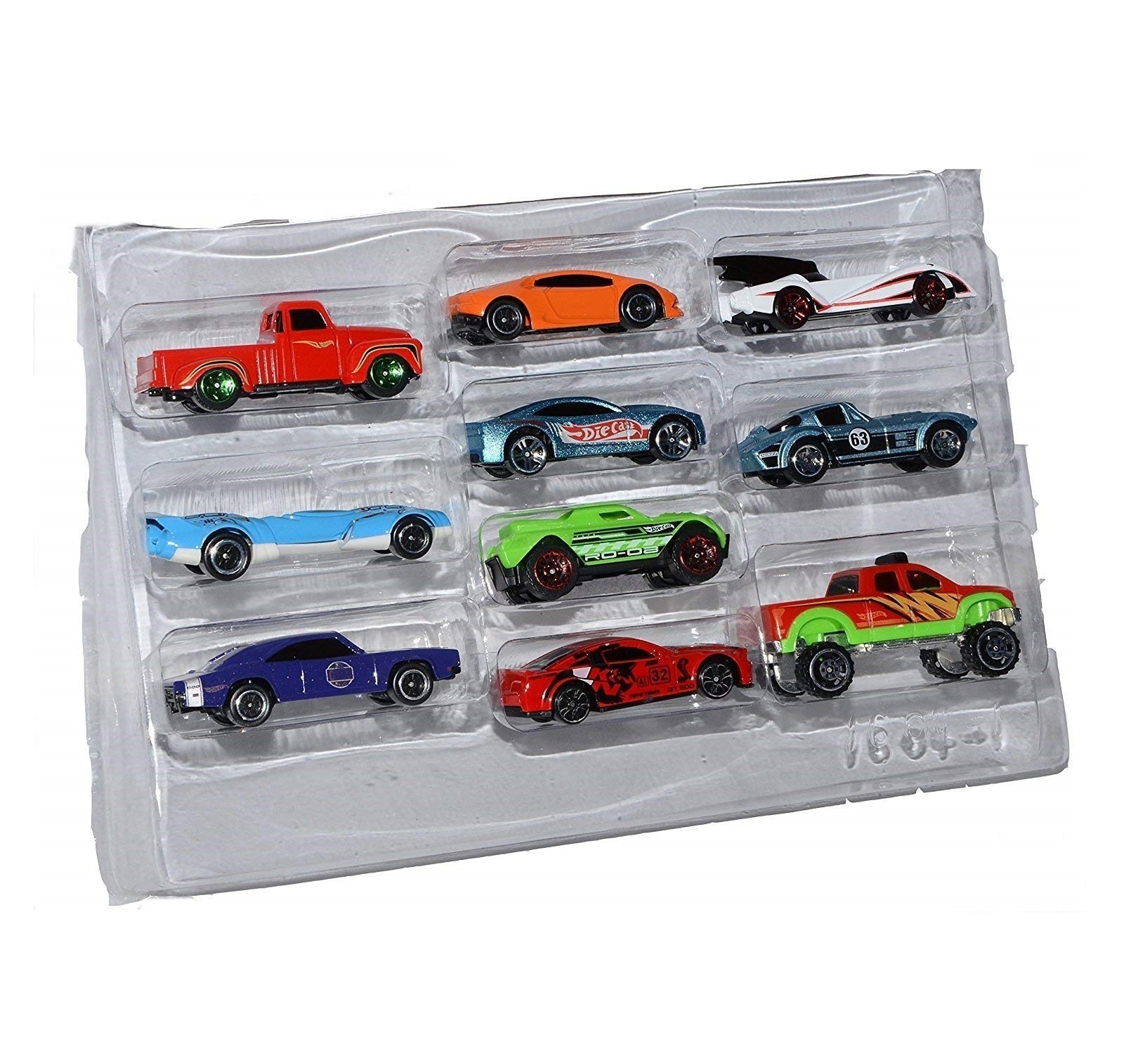 Die Cast Metal Cars Multi Color Models Pack of 10