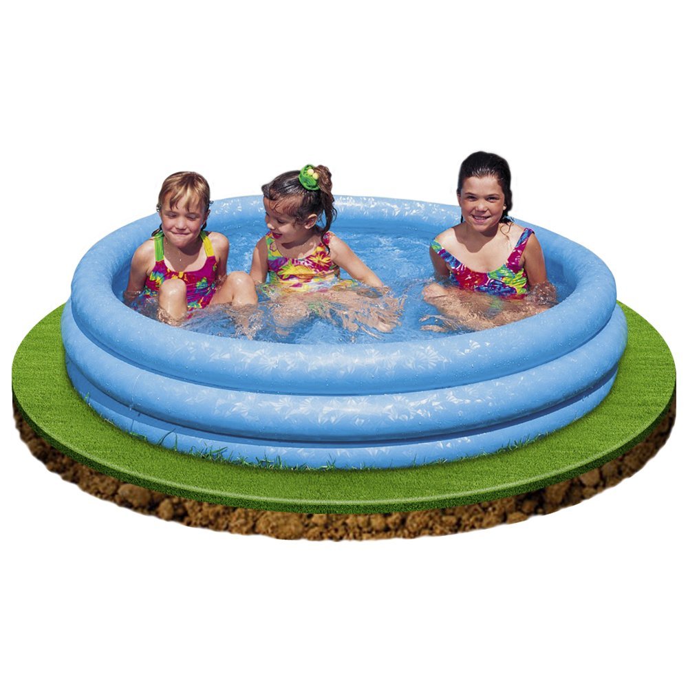 Intex Inflatable Kids Swimming Pool-Blue-58 inch With Free Pump