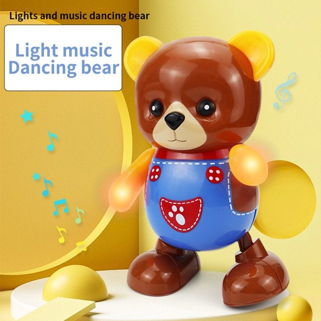 Cute Bear Lights & Music Dancing Toy