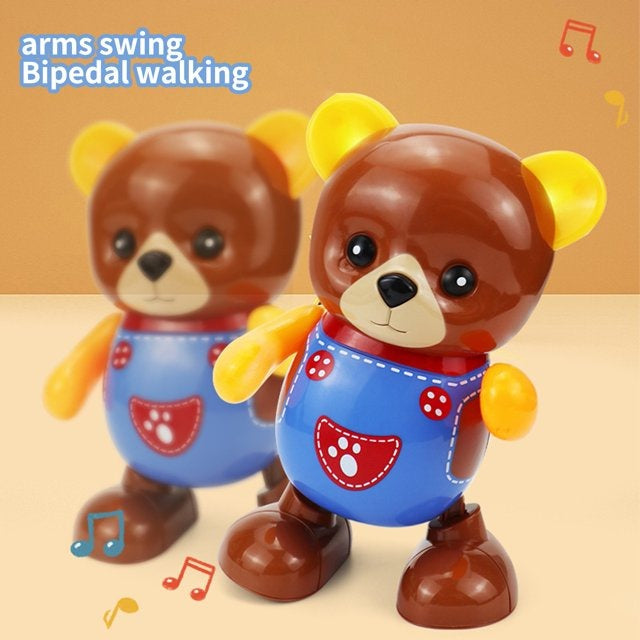 Cute Bear Lights & Music Dancing Toy