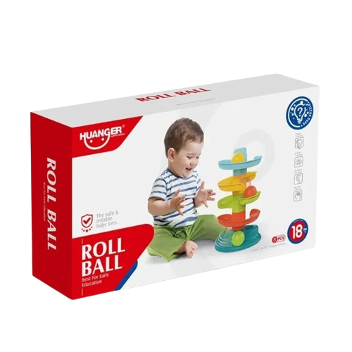 Colorful Roll Ball Twirl Tower