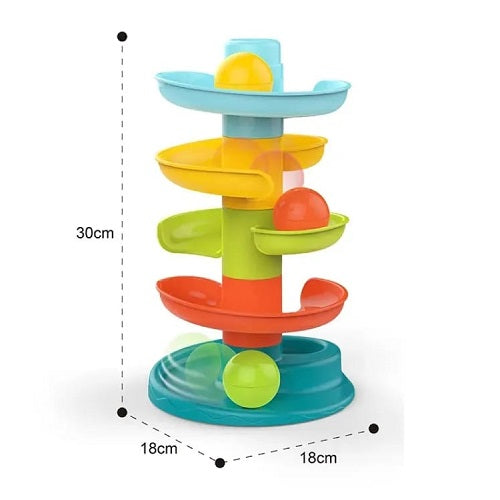 Colorful Roll Ball Twirl Tower