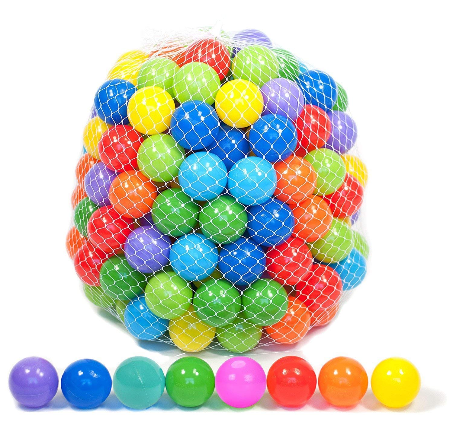 Pack of 50 Multicolor Soft Tent/pool Ocean Balls Set