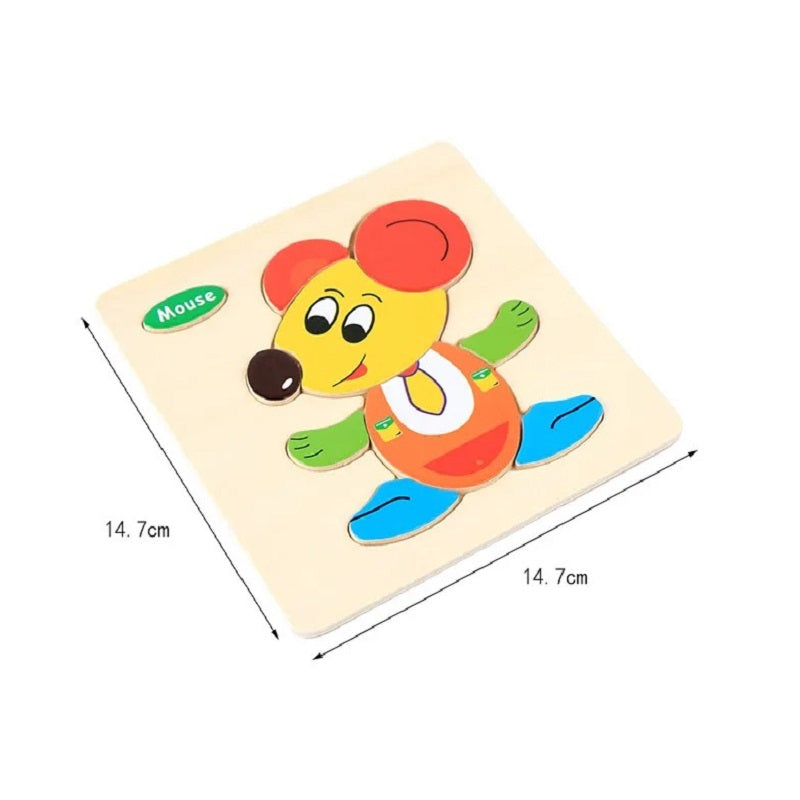 Wooden Montessori Animals Jigsaw Puzzle