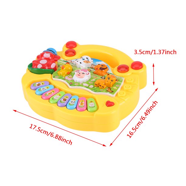 Kids Musical Animal Farm Piano Developmental Music Toy