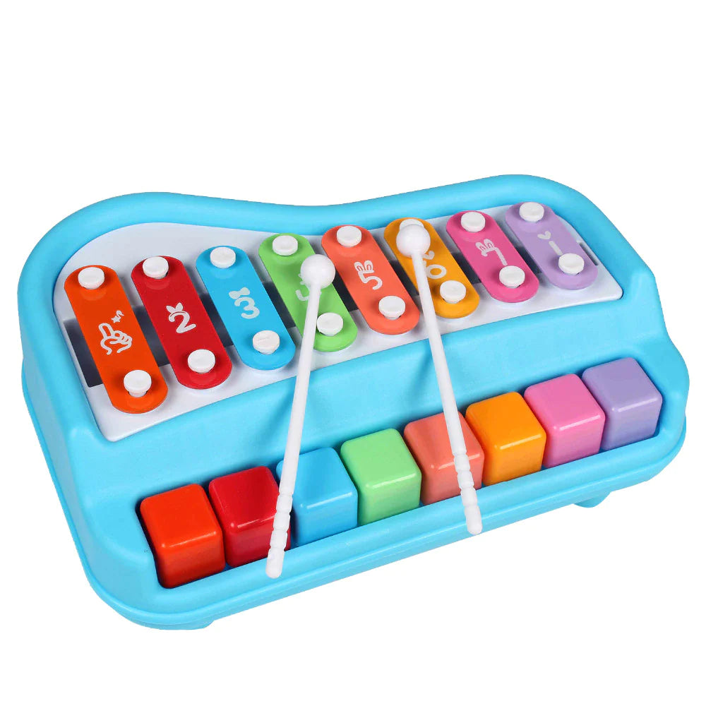 2In1 Musical Xylophone with Music Songbook Cards