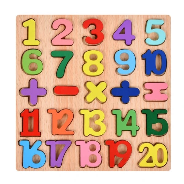 Wooden Alphabets & Numbers Sorting Boards