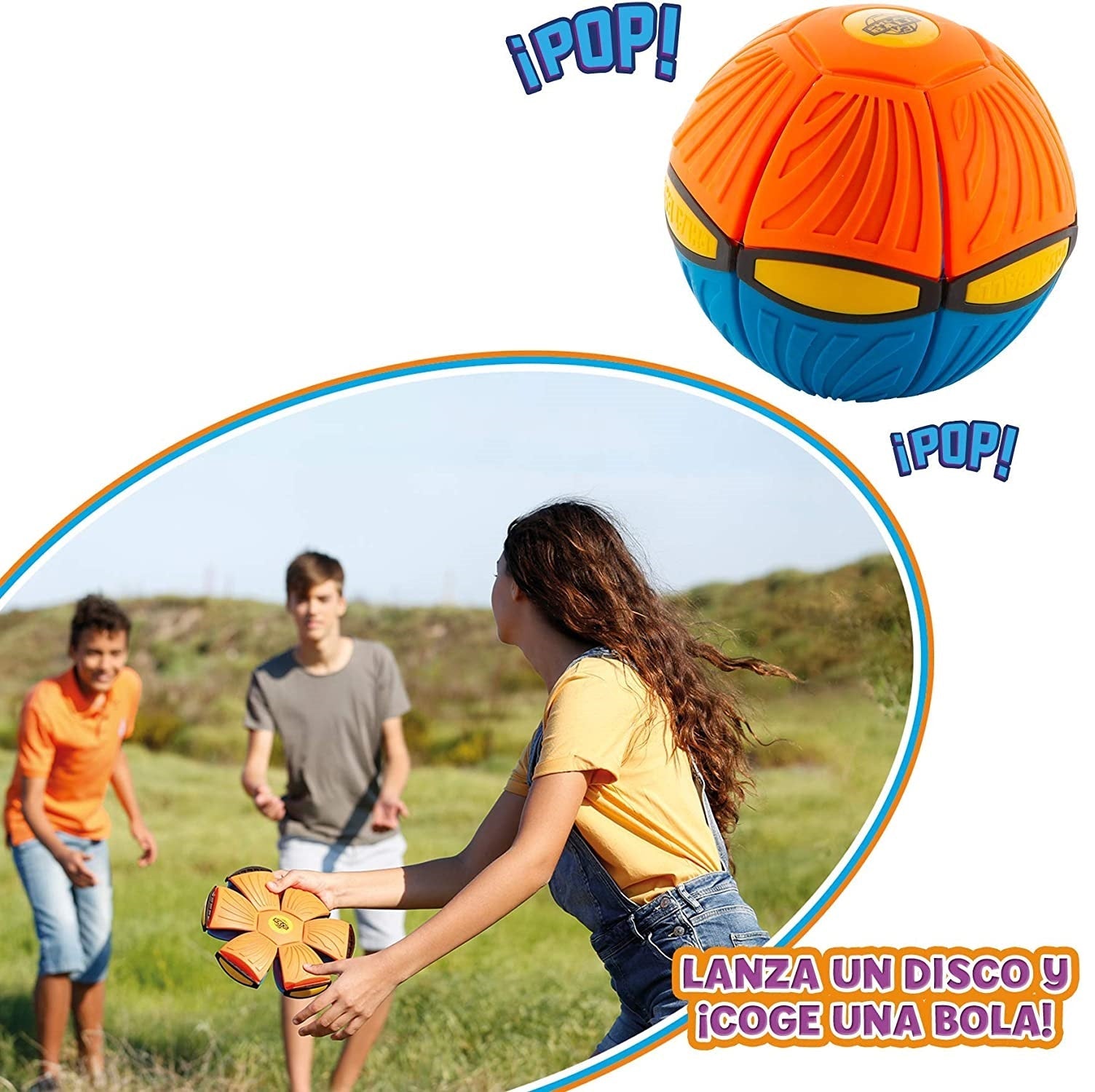 Multicolor Flying UFO Phlat Disc Ball