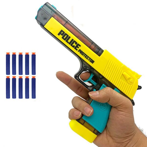 Kids 2in1 Soldier Police Foam Bullet & Water Fun Gun