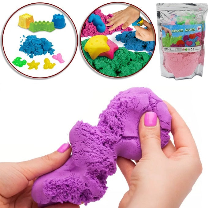 Pack Of Multicolor Kinetic Playing Sand-500 gm