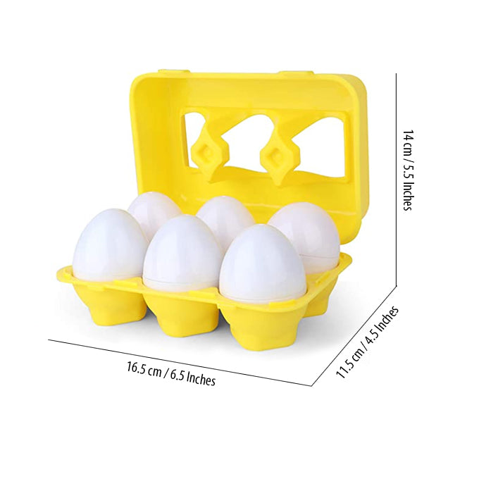 Fruits and vegetables Matching Eggs Toy Set of 6 Eggs