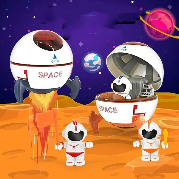 Interstellar Toy Model Spaceship Astronaut With Light Music