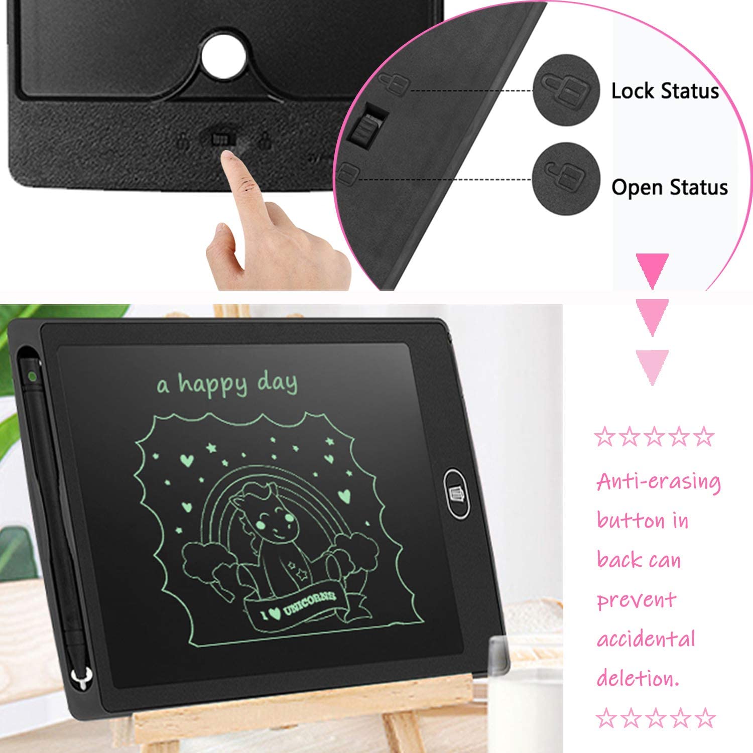 Lcd Electronic Writing & Drawing Tablet 8.5 Inch