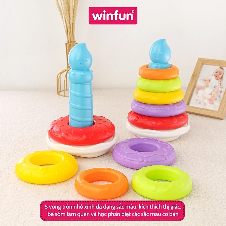 Winfun Wobble Colorful Cake Tower Stacker