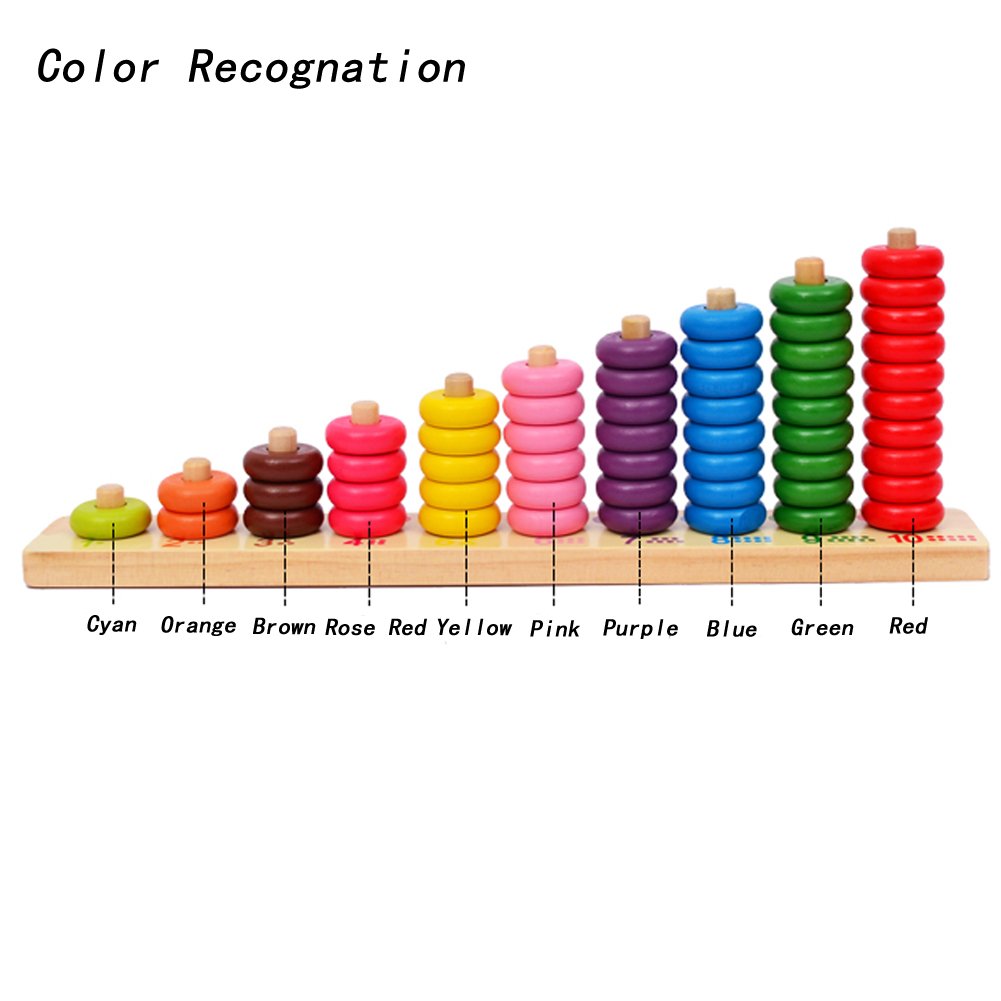 Kids Wooden Multicolor Clouds Computation Learning Beads