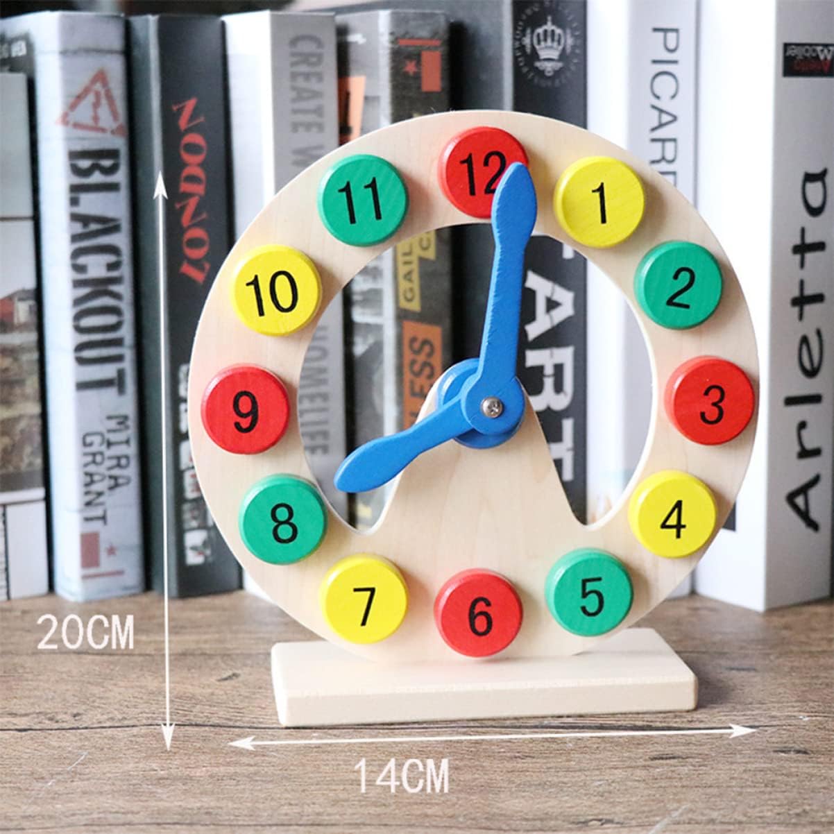 Clock Toy Design Wooden Multicolor Educational Classic Clock – MGT Toys